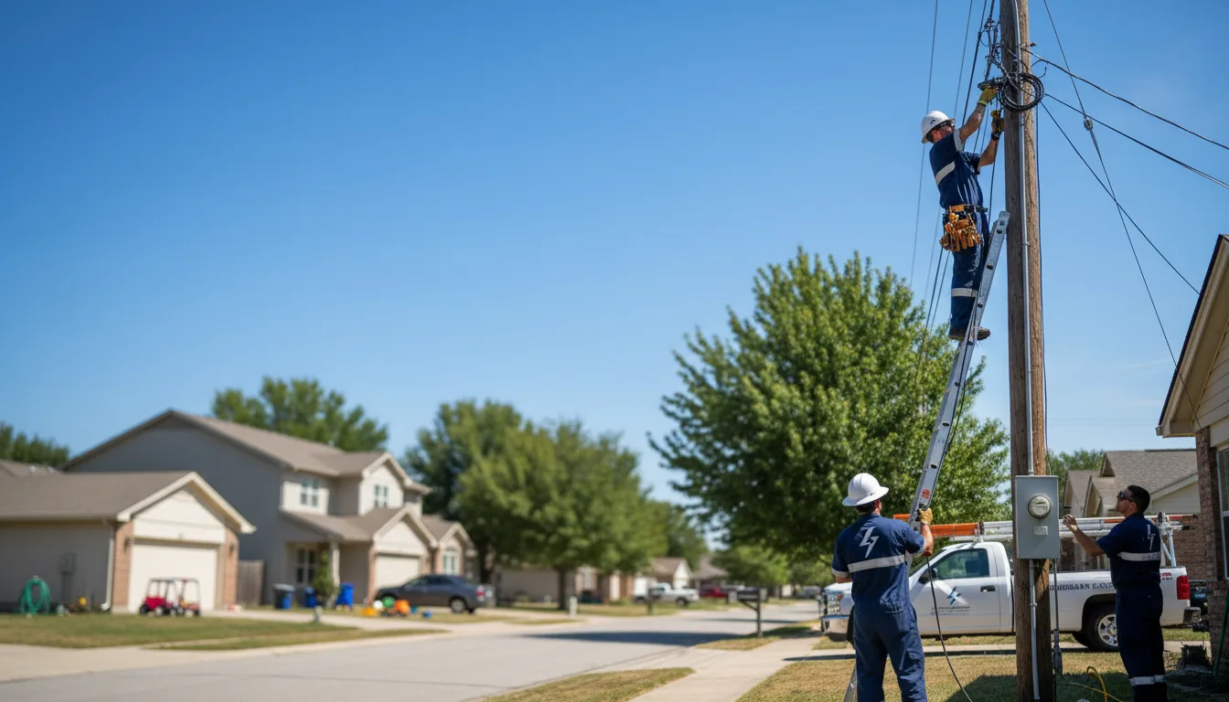 Residential electrician providing installation services in Lambert Lake, ME
